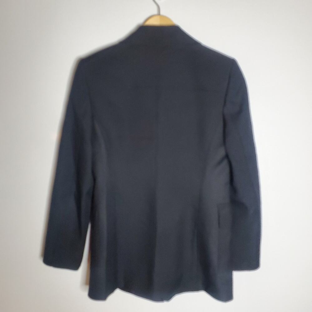 Sisley Vintage Black 4 Button long line blazer jacket Size 40 EU Great condition - Picture 4 of 10